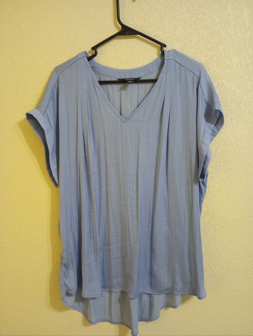 Simply Vera Light Blue Periwinkle Blouse Top Size XL